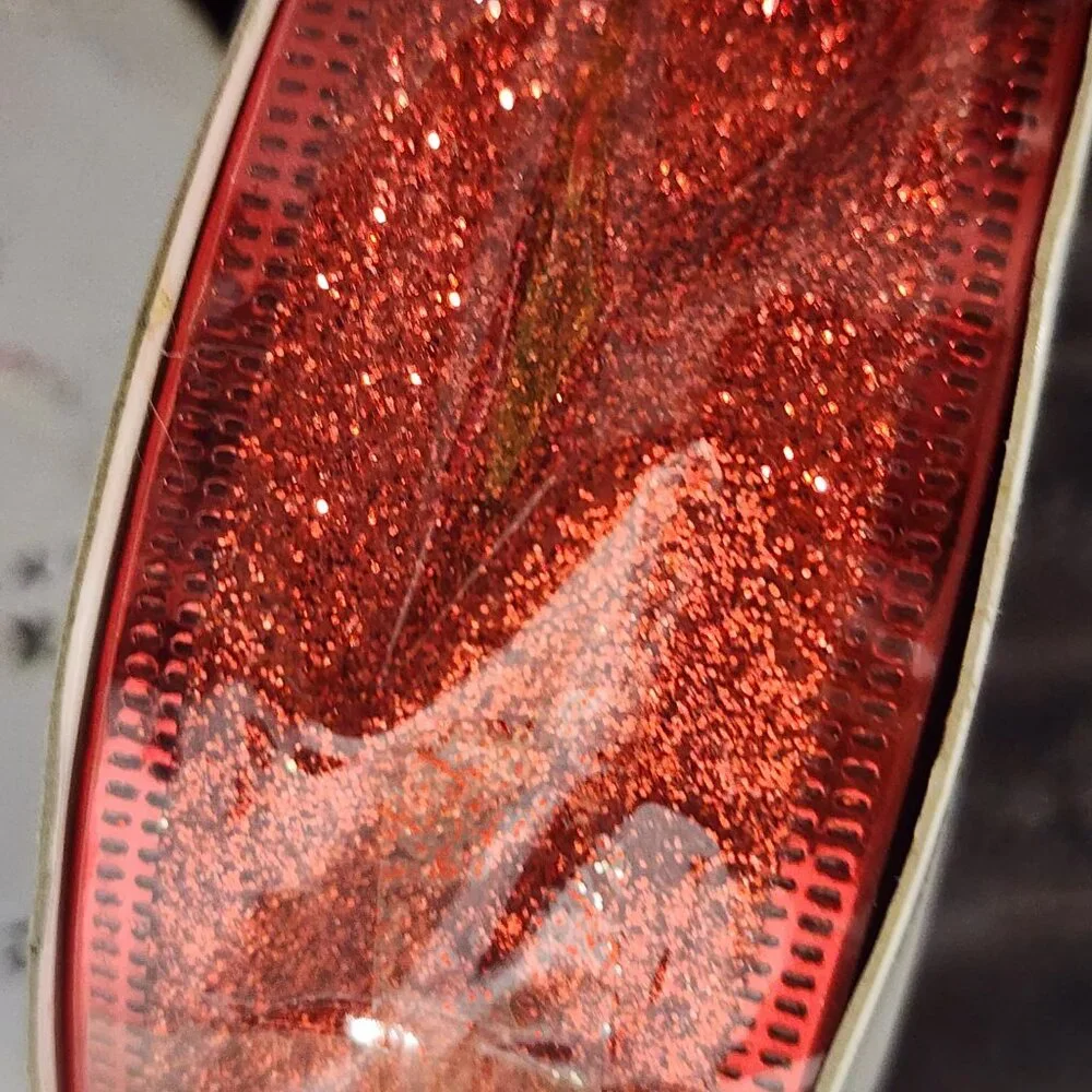 2pk Dolgencorp Bright Red Sparkle 1.5